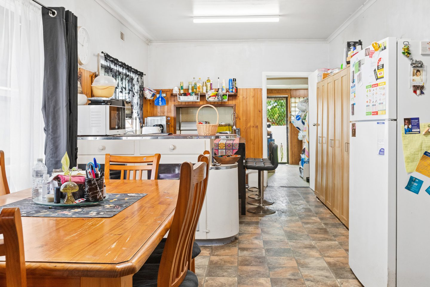 Dining area looking towards the kitchen